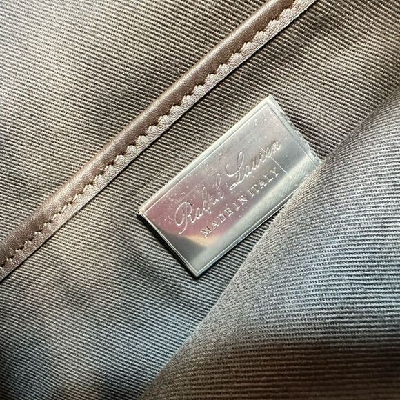 Ralph Lauren Collection *Fall '21 Lambswool Calfskin Trim Glenn-plaid Bridle Bag - Picture 4 of 16